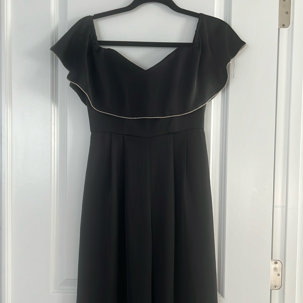 Wide leg off shoulder jumpsuit